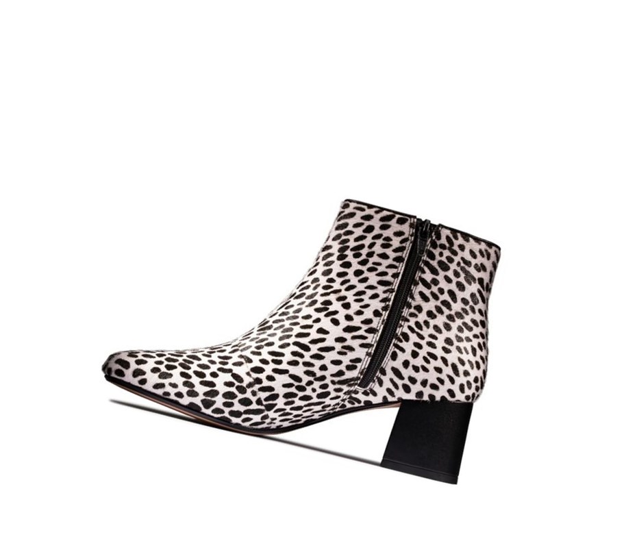 Botines Clarks Sheer Flora 2 Print Cuero Mujer Leopardo | IWYN-30129