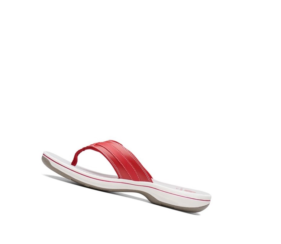 Chanclas Clarks Brinkley Sea Mujer Rojas | KOXR-49278