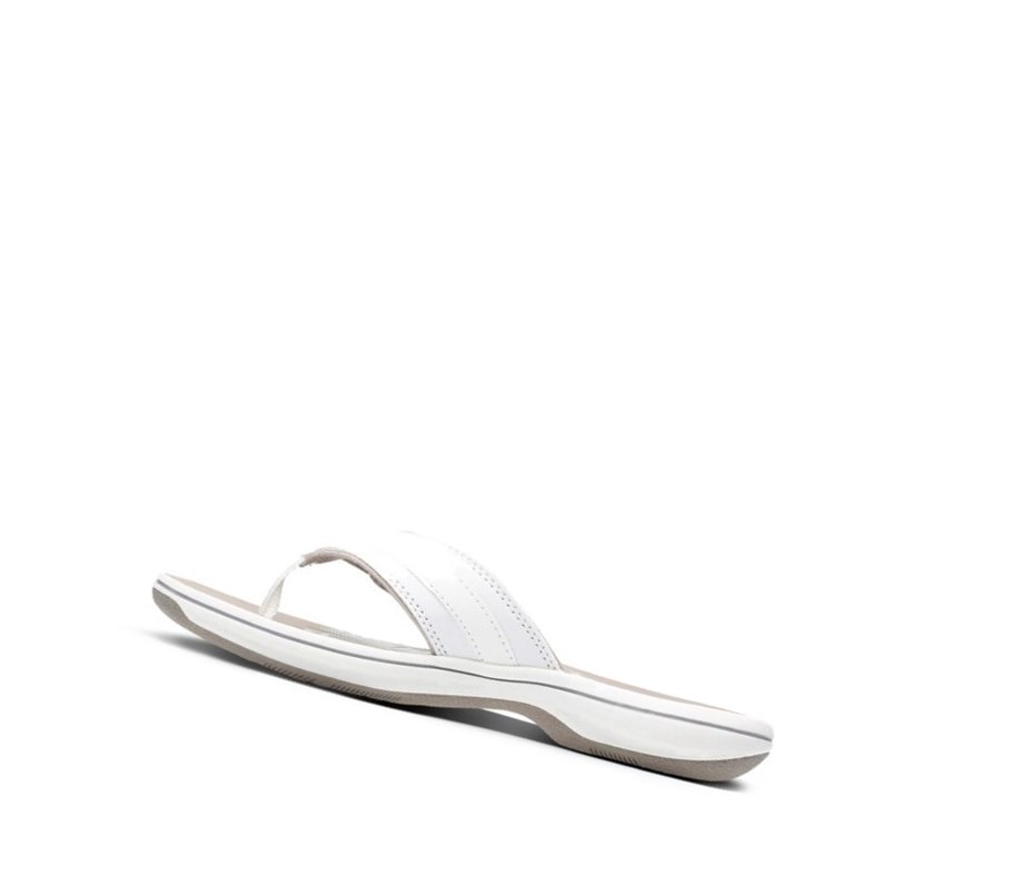 Chanclas Clarks Brinkley Sea Sintetico Mujer Blancas | EWLI-12384