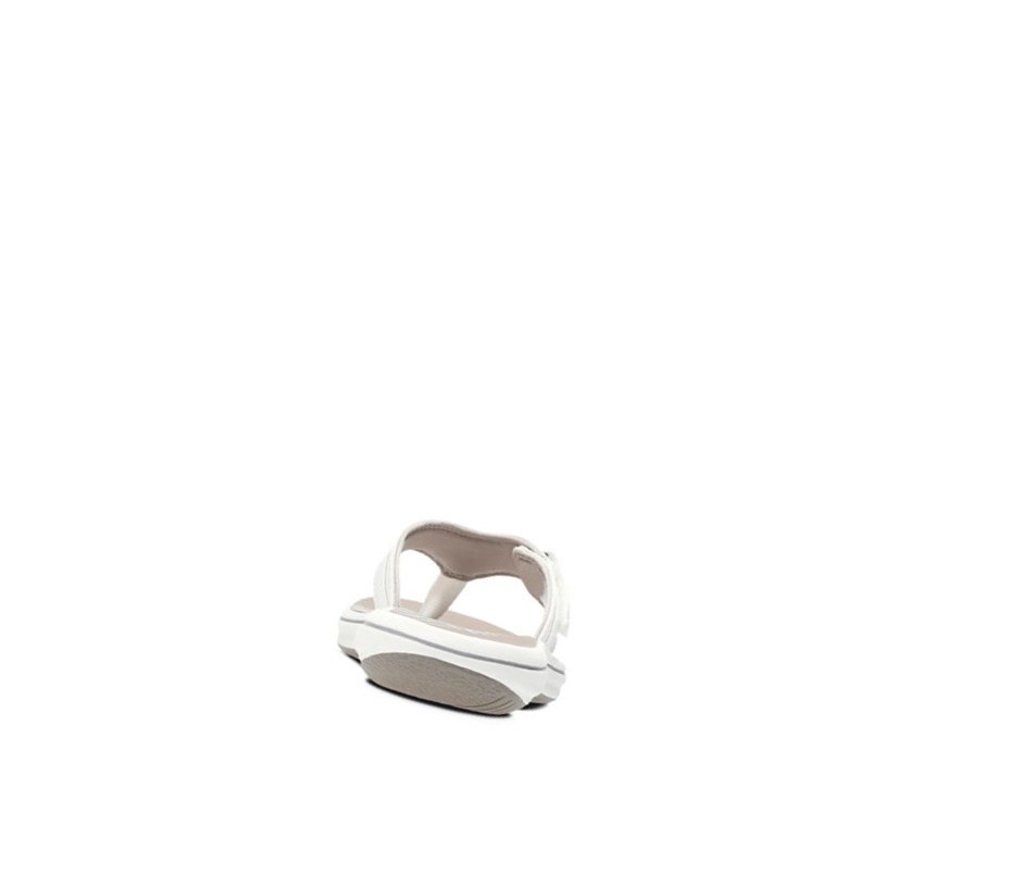 Chanclas Clarks Brinkley Sea Sintetico Mujer Blancas | EWLI-12384