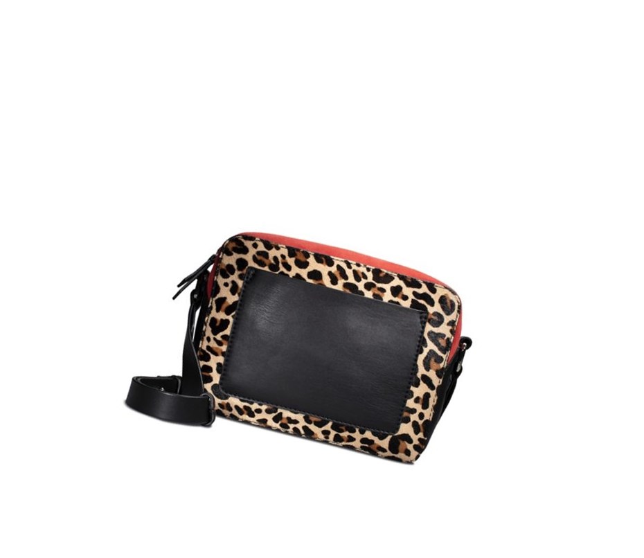 Leather Bags Clarks Marva Cove Print Cuero Mujer Leopardo | SONA-40297