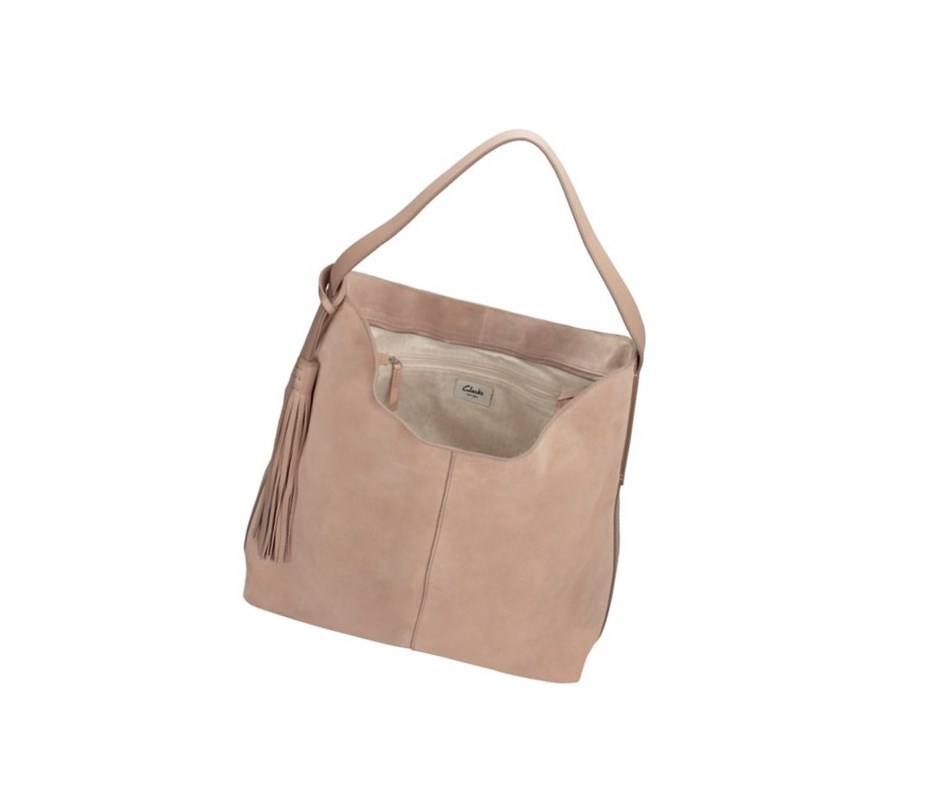 Leather Bags Clarks Tornolo Eva Cuero Mujer Arena | QPHK-38247