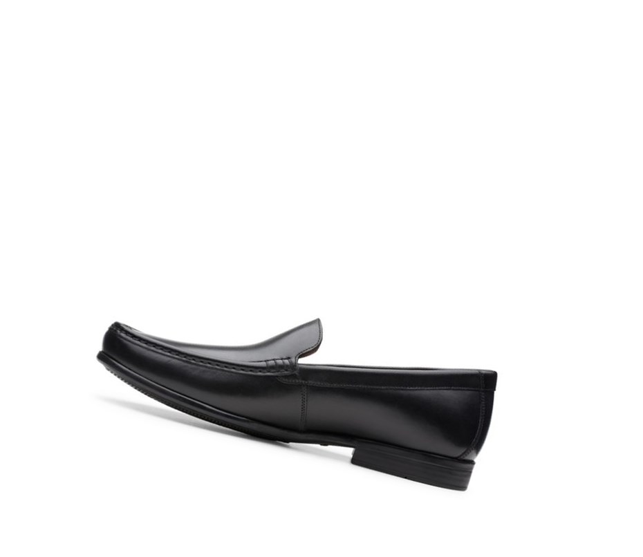 Loafers Clarks Claude Plain Hombre Negras | JGMF-34897