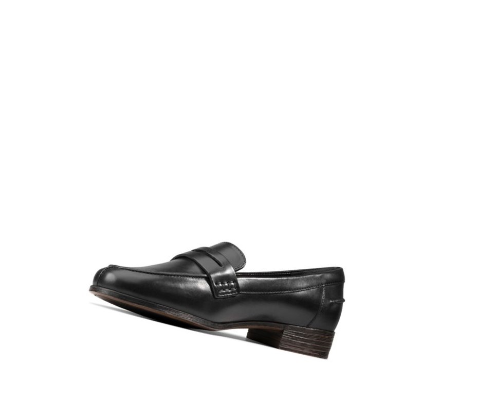 Loafers Clarks Hamble Cuero Mujer Negras | JPWY-23094