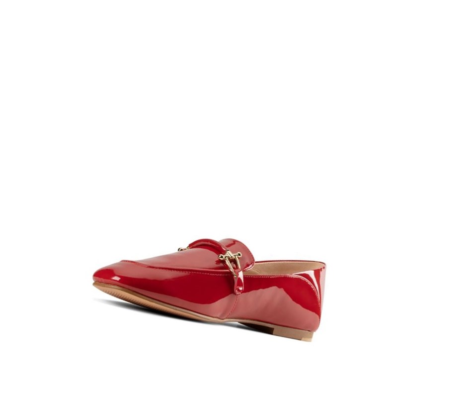 Loafers Clarks Pure 2 Charol Cuero Mujer Rojas | XKPU-95364