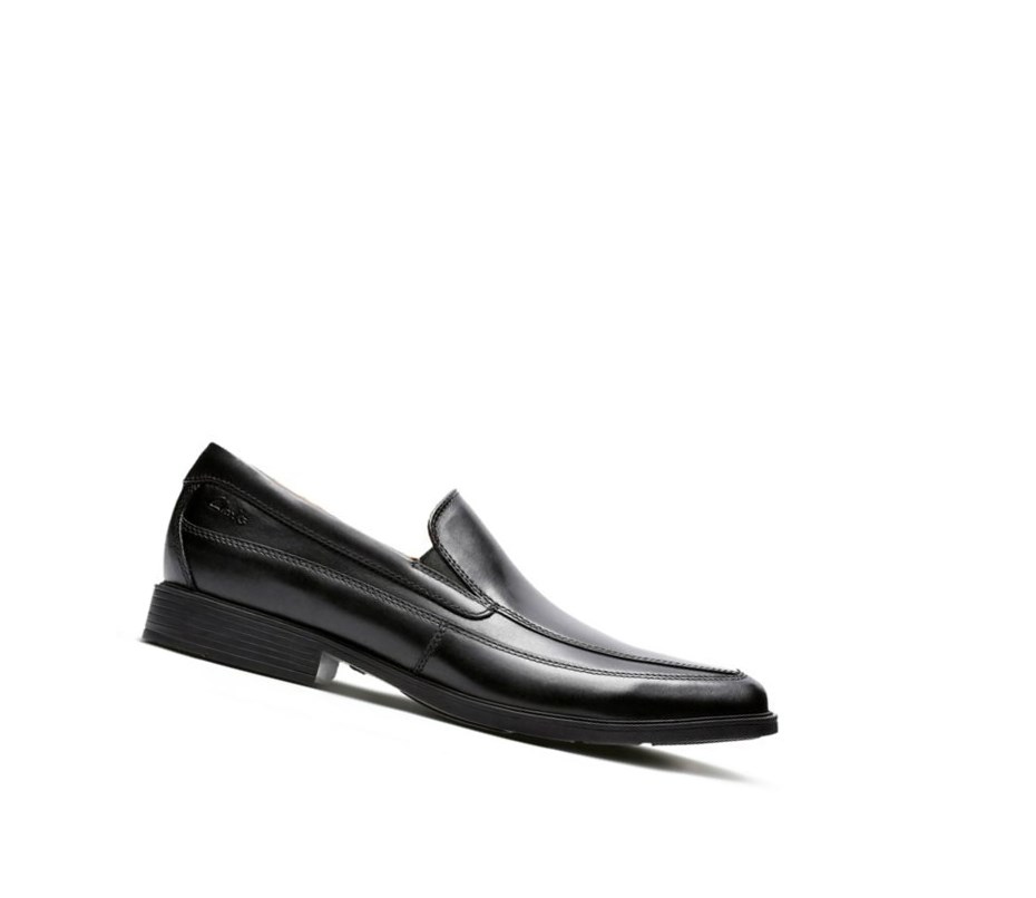 Loafers Clarks Tilden Free Cuero Hombre Negras | JATZ-71346