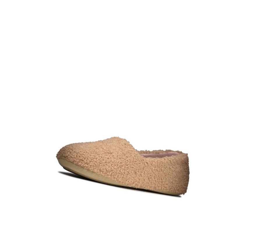 Pantuflas Clarks Cozily Snug Mujer Beige | BZKV-54371