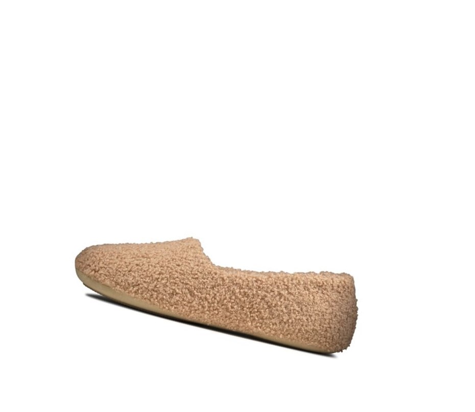 Pantuflas Clarks Cozily Snug Mujer Beige | BZKV-54371