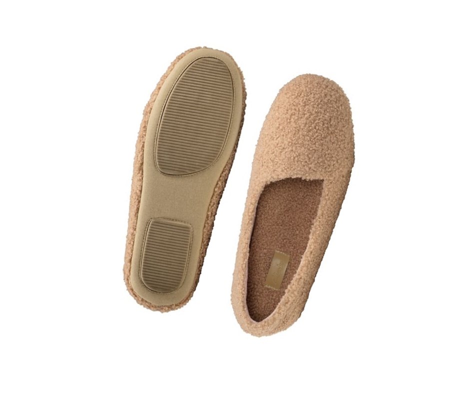 Pantuflas Clarks Cozily Snug Mujer Beige | BZKV-54371