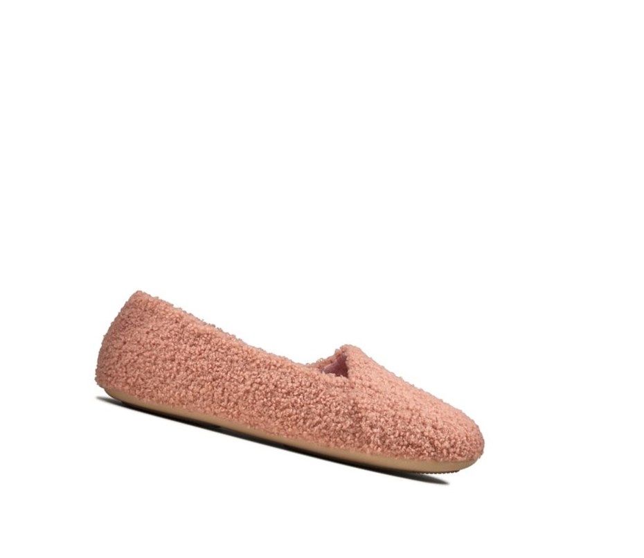 Pantuflas Clarks Cozily Snug Mujer Rosas Oscuro | TPKM-28734