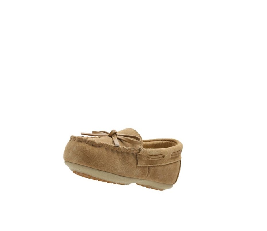 Pantuflas Clarks Crackling Flo Gamuza Niño Marrones | CMLJ-40213