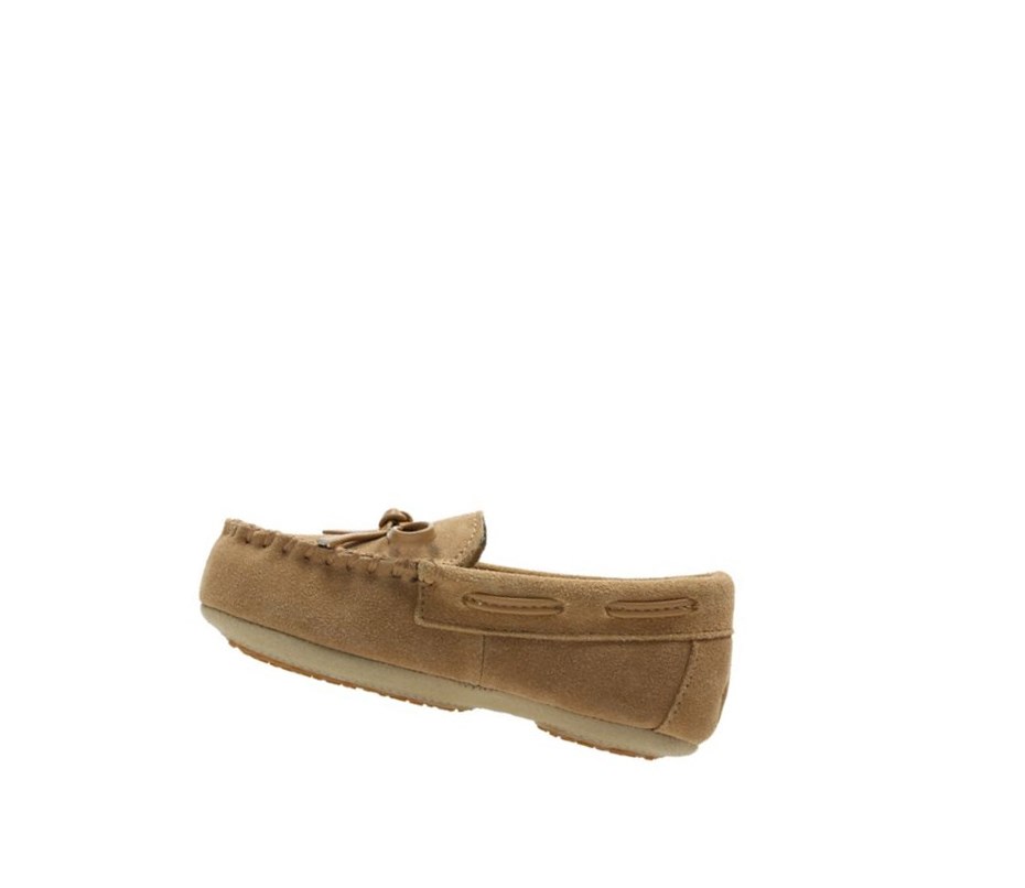 Pantuflas Clarks Crackling Flo Gamuza Niño Marrones | CMLJ-40213