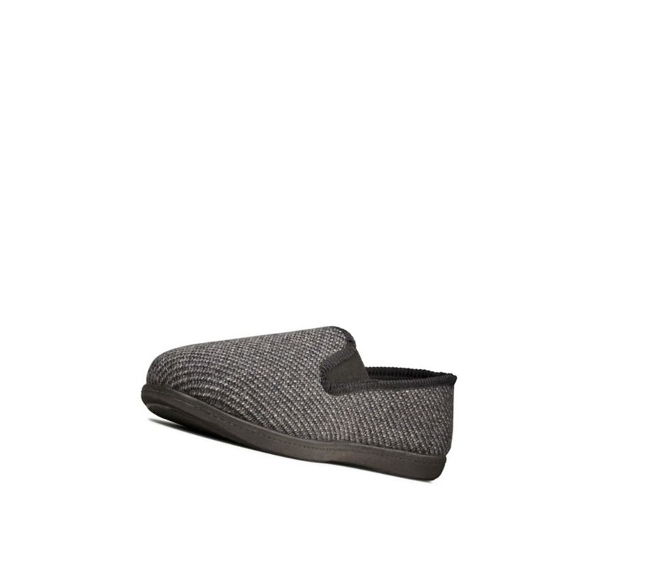 Pantuflas Clarks King Twin Textil Hombre Gris | VYZL-31578