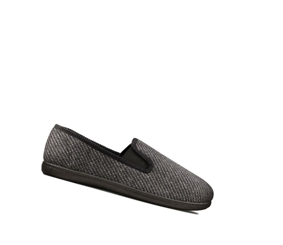 Pantuflas Clarks King Twin Textil Hombre Gris | VYZL-31578