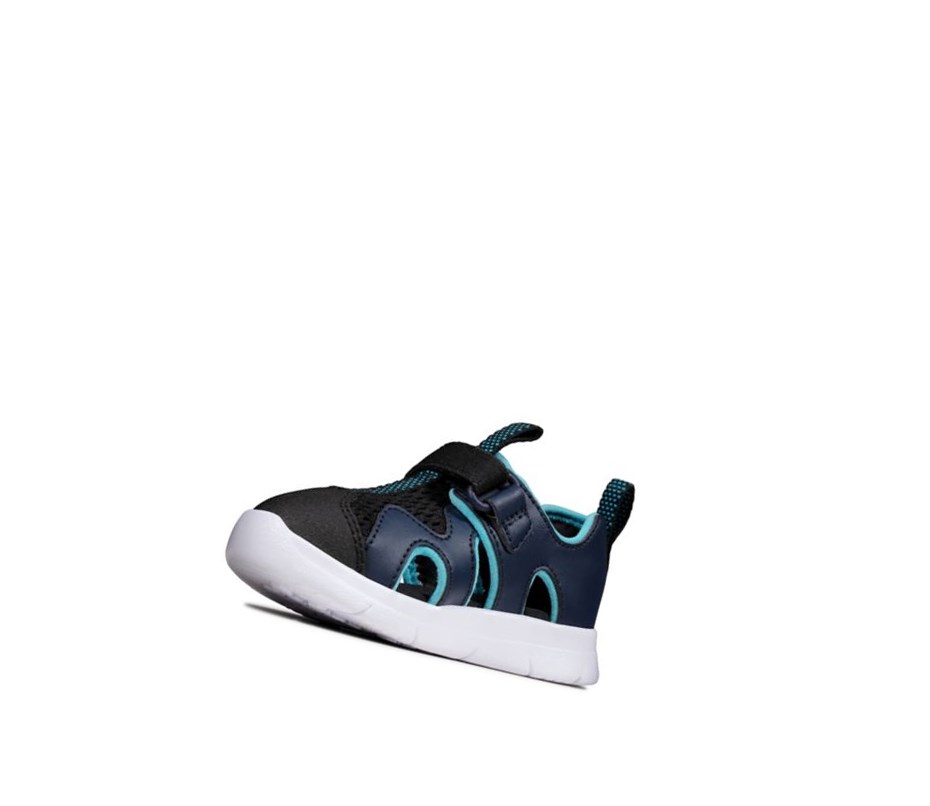 Sandalias Casuales Clarks Ath Surf Sintetico Niño Azul Marino | GXNT-72861