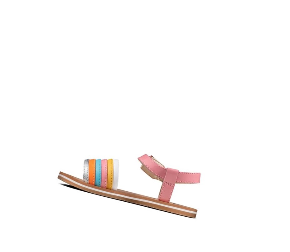 Sandalias Casuales Clarks Finch Stride Cuero Niña Multicolour | BKYA-49670