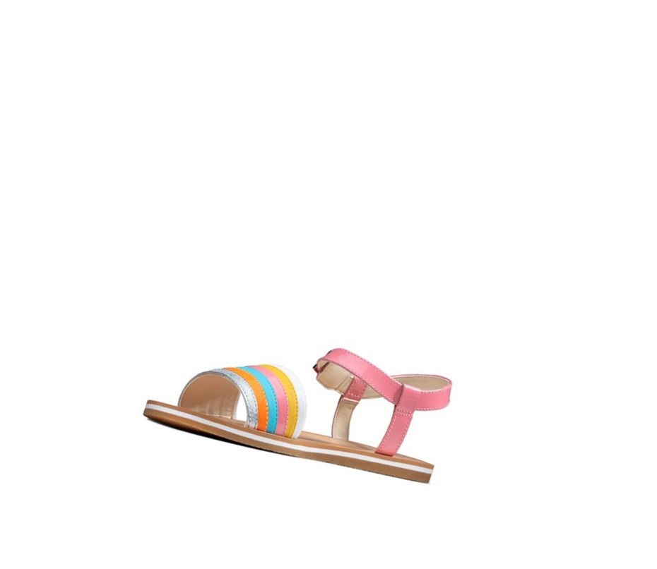 Sandalias Casuales Clarks Finch Stride Cuero Niña Multicolour | BXTC-82964