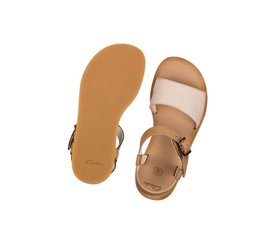 Sandalias Casuales Clarks Skylark Hope Cuero Niña Rosas | MEDW-65371