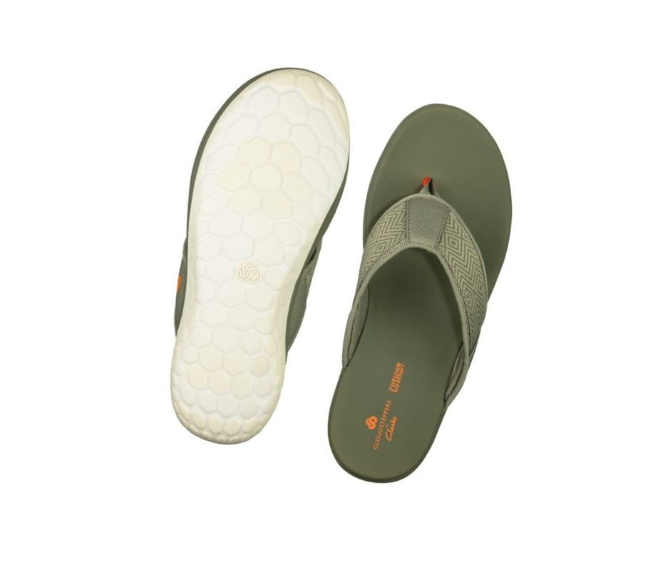 Sandalias Casuales Clarks Step Beat Dune Hombre Verde Oliva | IXFQ-90287