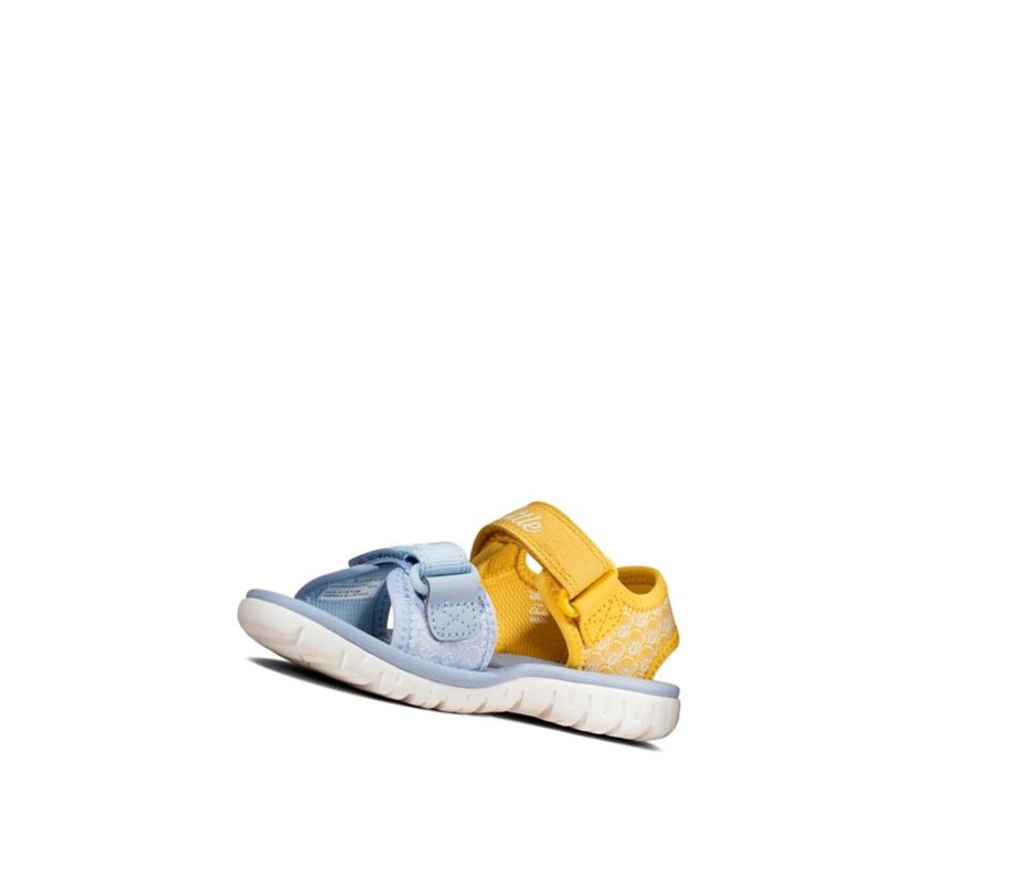 Sandalias Casuales Clarks Surfing Sea Niña Amarillo | MHDK-18437