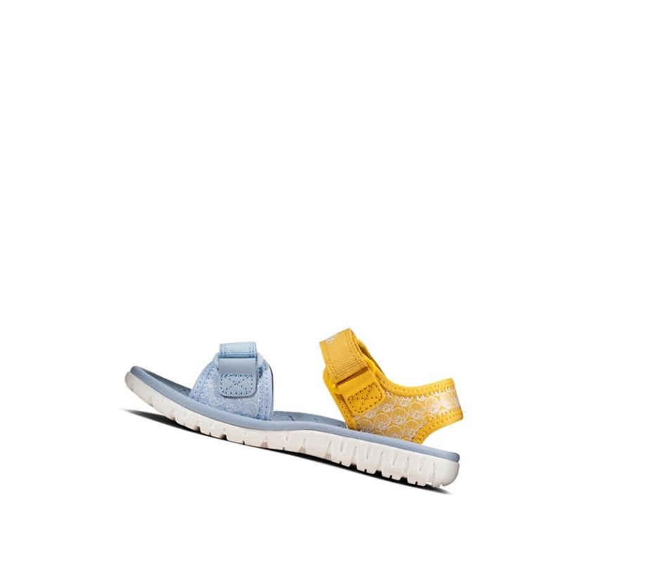 Sandalias Casuales Clarks Surfing Sea Niña Amarillo | MHDK-18437