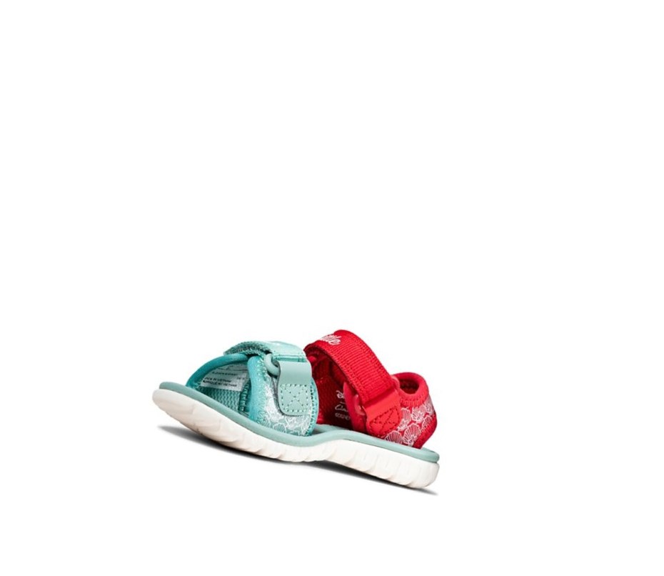 Sandalias Casuales Clarks Surfing Sea Niña Rojas | XGHK-28459