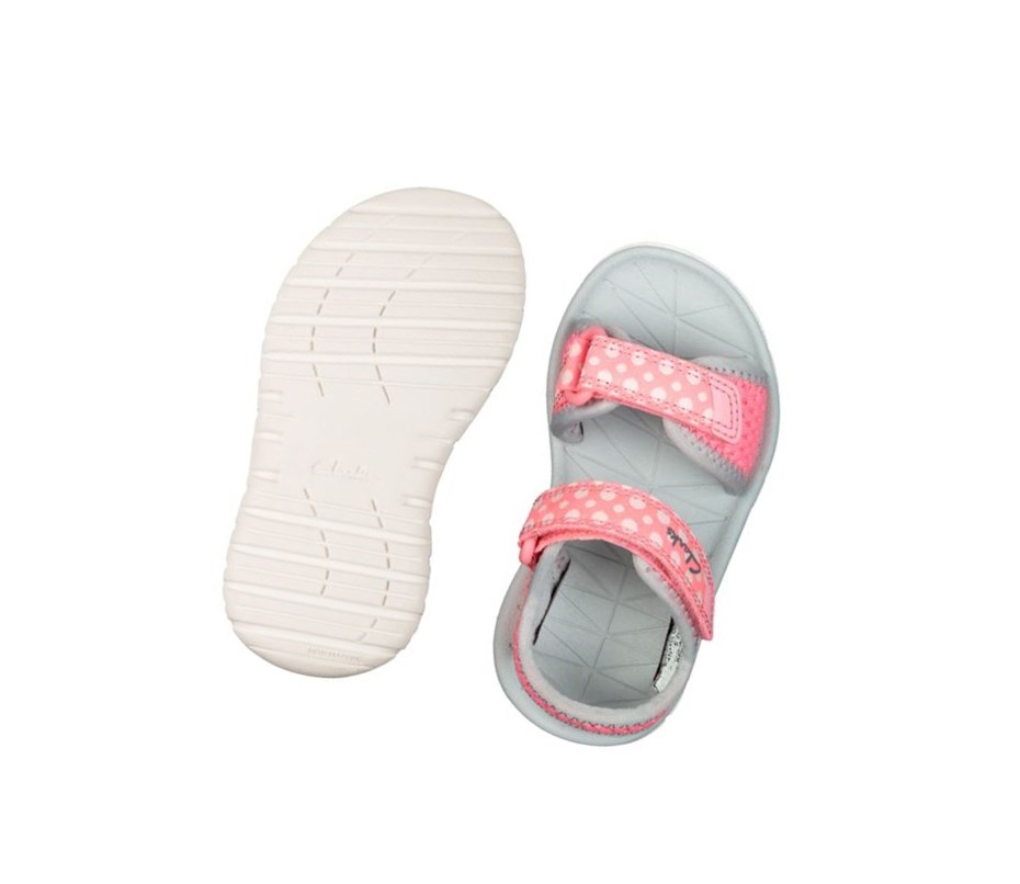 Sandalias Casuales Clarks Surfing Tide Niña Rosas | FYUE-97580