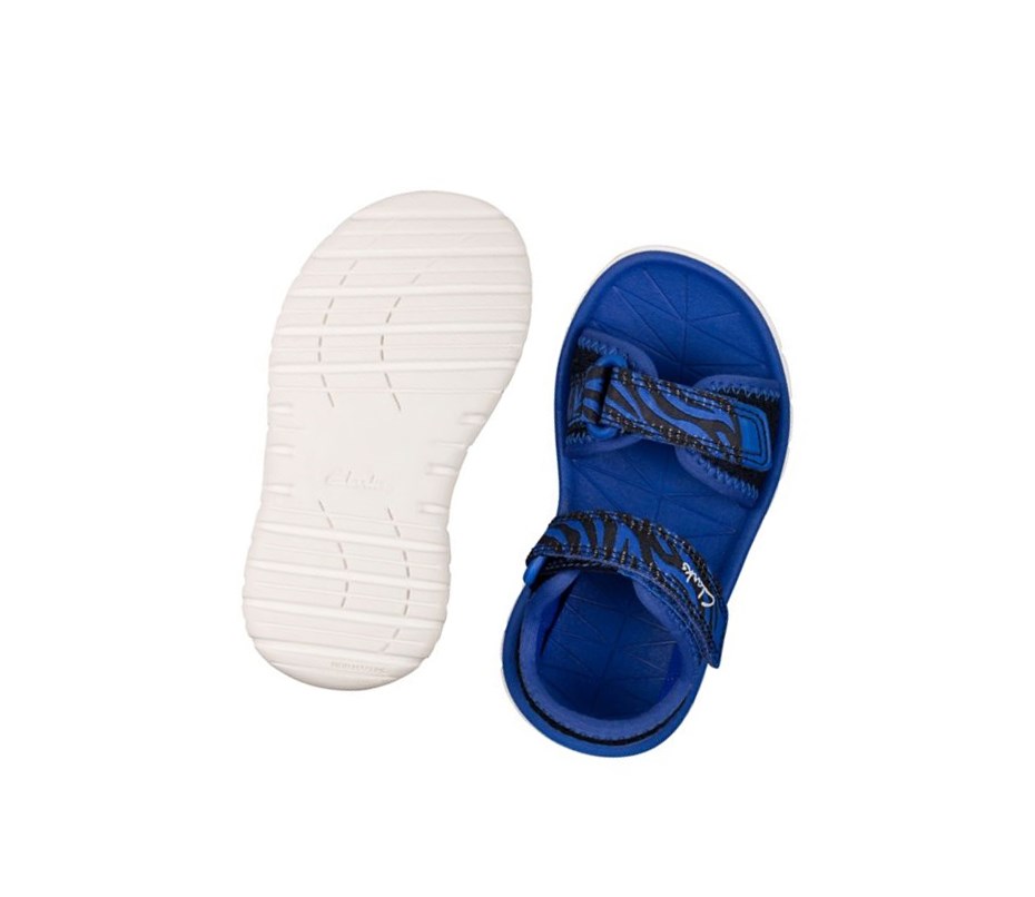 Sandalias Casuales Clarks Surfing Tide Niña Azul Marino | GWNA-43960