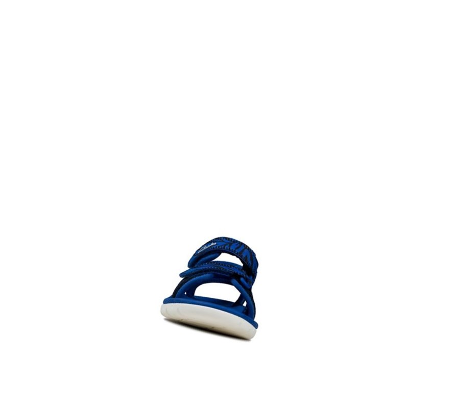 Sandalias Casuales Clarks Surfing Tide Niño Azul Marino | VRGK-07135