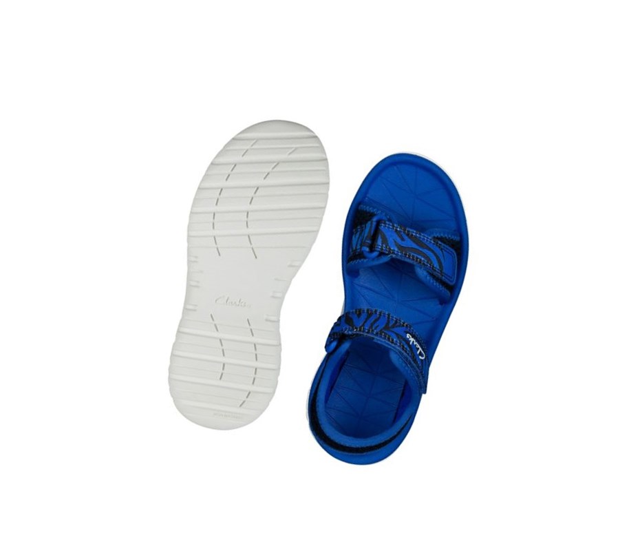 Sandalias Casuales Clarks Surfing Tide Niño Azul Marino | VRGK-07135