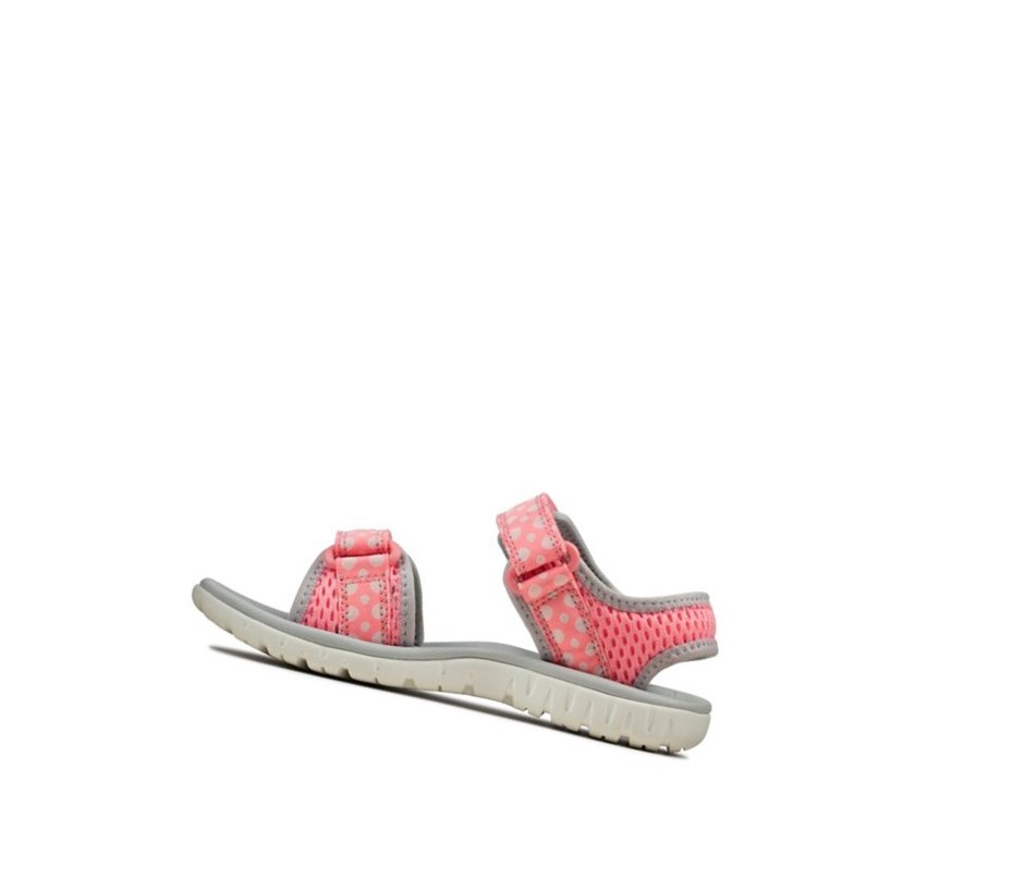 Sandalias Casuales Clarks Surfing Tide Niña Rosas | XDNQ-41830