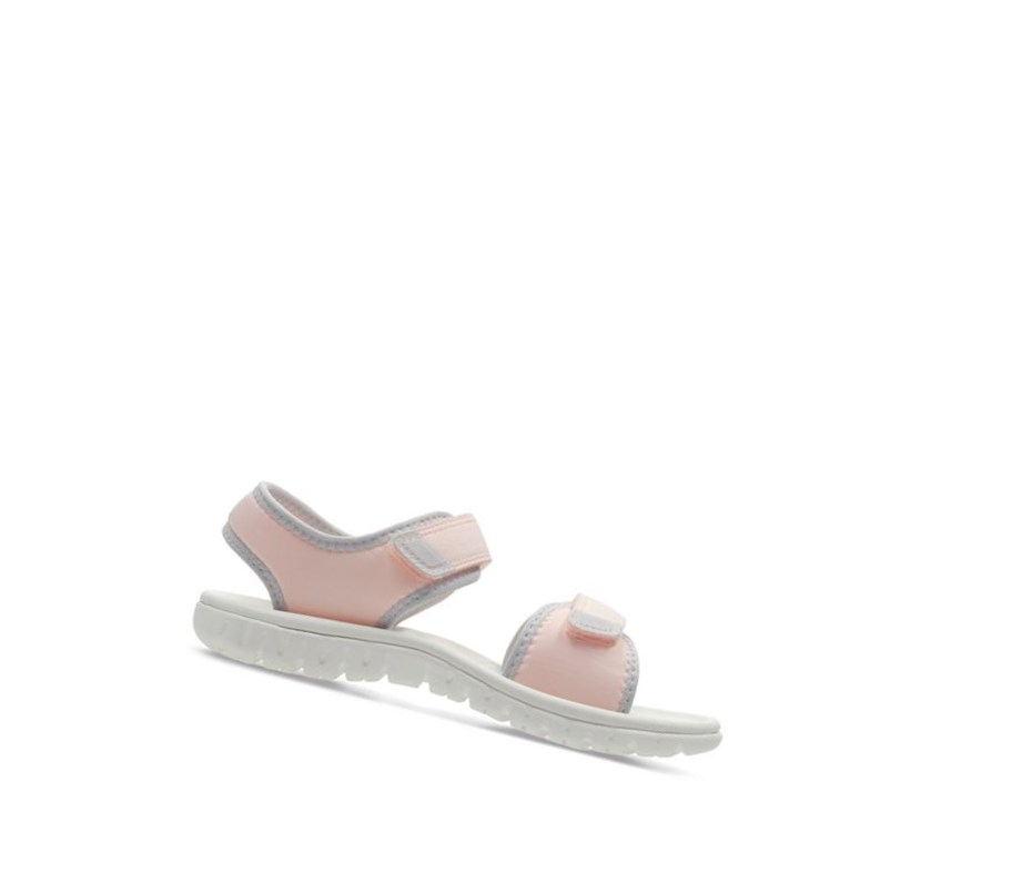 Sandalias Casuales Clarks Surfing Tide Sintetico Niño Rosas | XFDL-59627