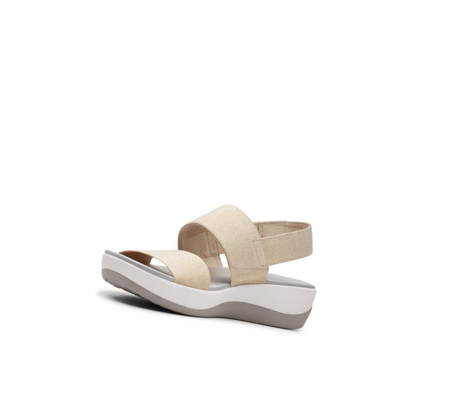 Sandalias Cuña Clarks Arla Jacory Mujer Doradas Claro | QISL-41305