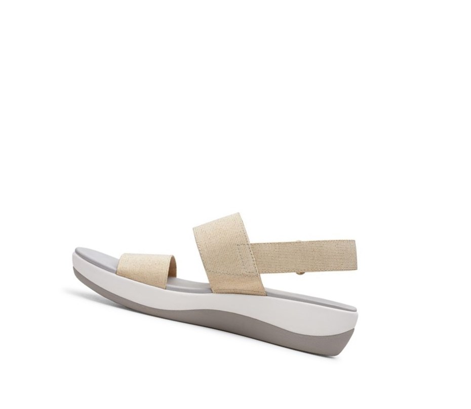 Sandalias Cuña Clarks Arla Jacory Mujer Doradas Claro | QISL-41305