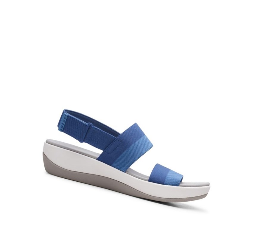 Sandalias Cuña Clarks Arla Jacory Mujer Indigo | RJWY-78516