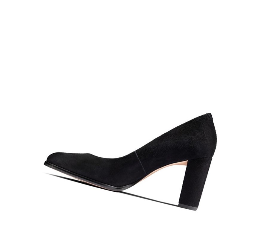 Tacones Clarks Kaylin Cara Gamuza Mujer Negras | QYLR-59784