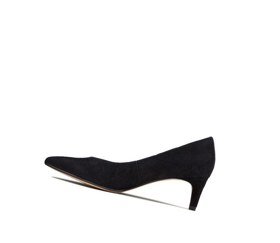 Tacones Clarks Laina 55 Gamuza Mujer Negras | NUJF-41579