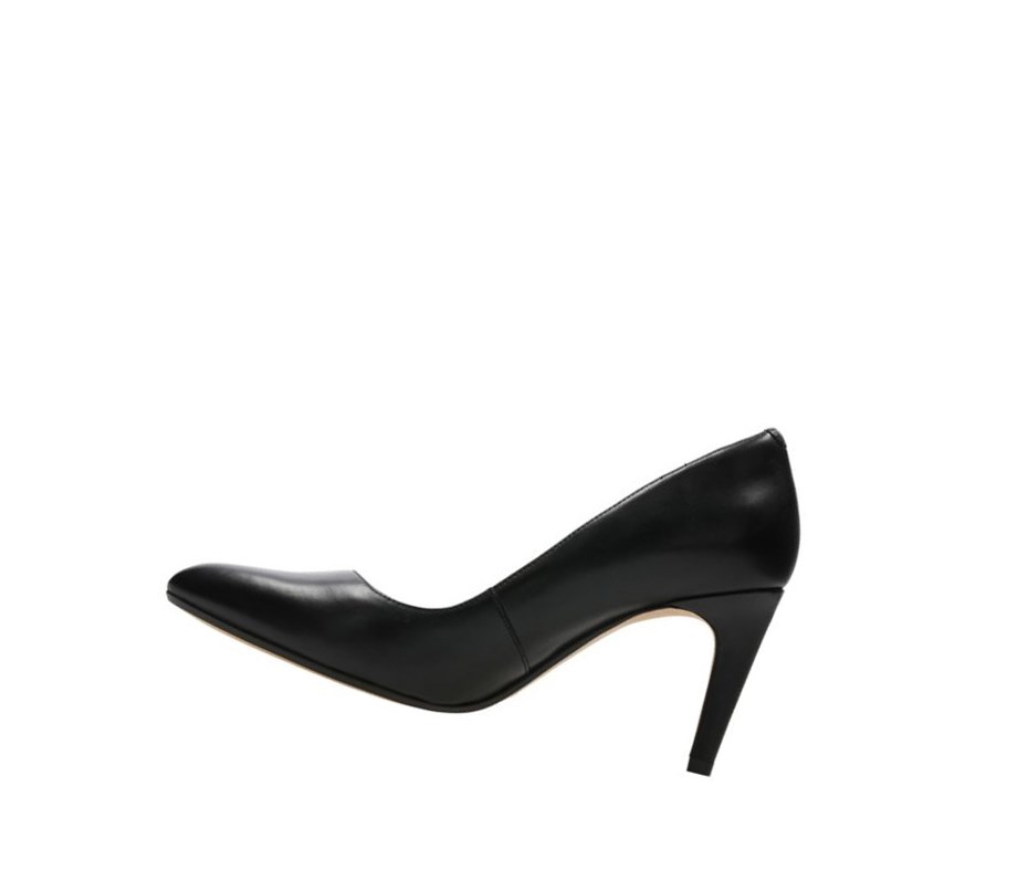 Tacones Clarks Laina Rae Cuero Mujer Negras | CLVN-49675