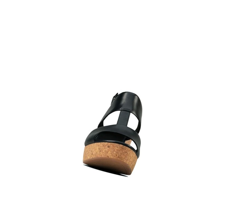 Tacones Clarks Maritsa Glad Cuero Mujer Negras | FUIG-64813