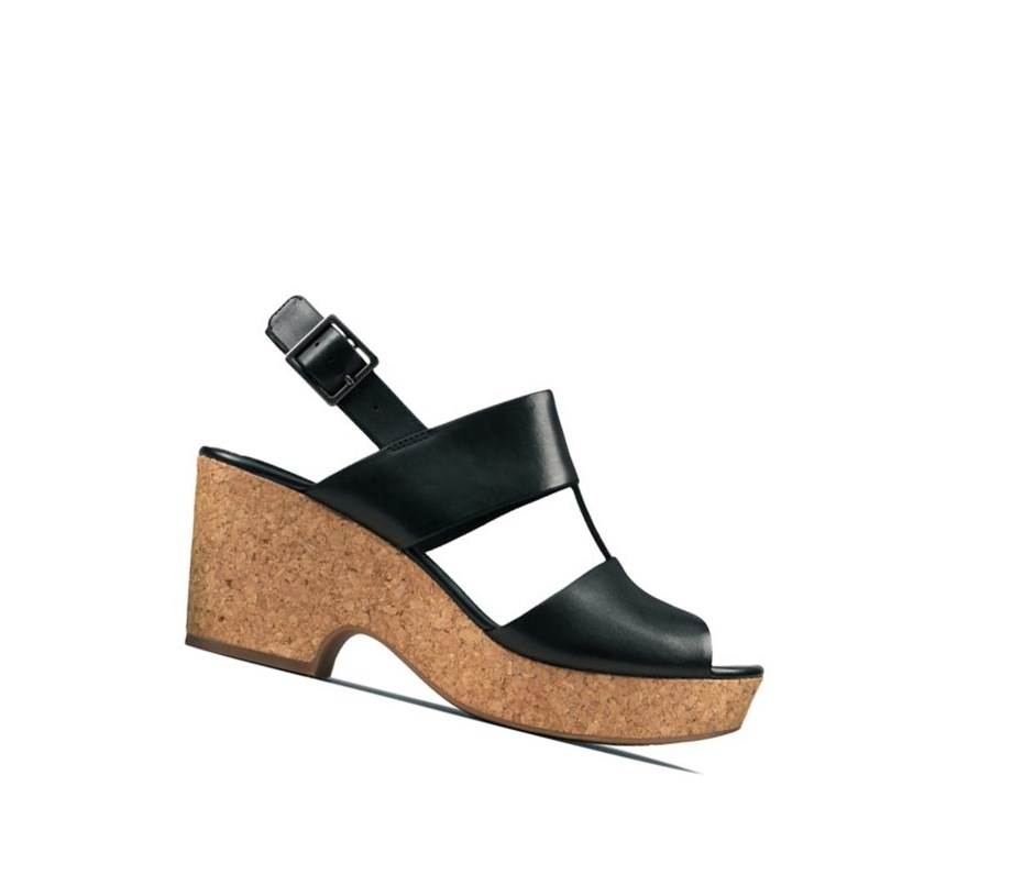 Tacones Clarks Maritsa Glad Cuero Mujer Negras | FUIG-64813