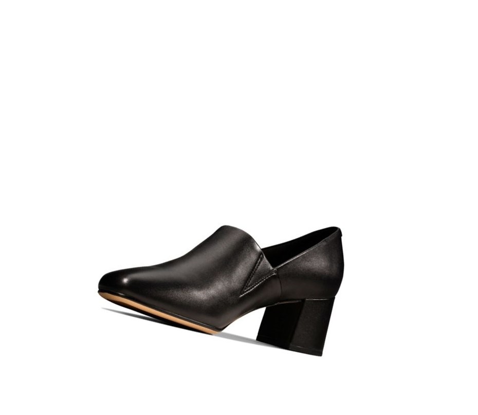 Tacones Clarks Sheer Lily Cuero Mujer Negras | JYCF-81470