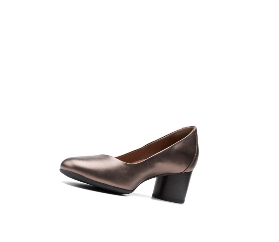 Tacones Clarks Un Cosmo Vestido Cuero Mujer Cobra Metal | HISN-58346