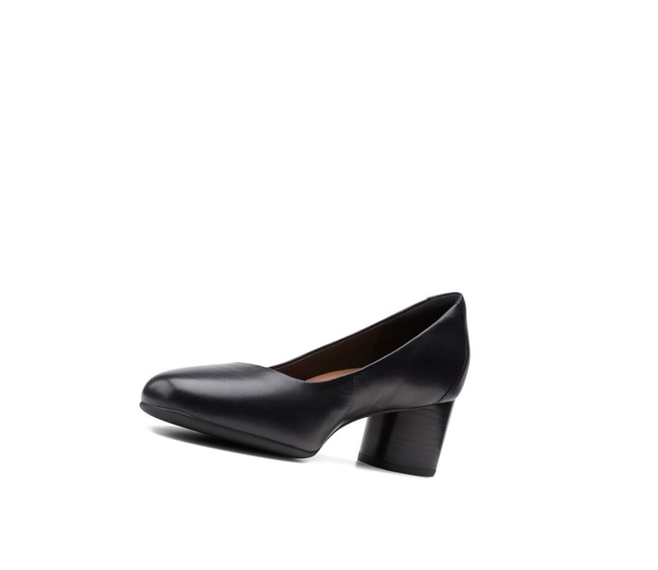 Tacones Clarks Un Cosmo Vestido Cuero Mujer Negras | XWUQ-67149