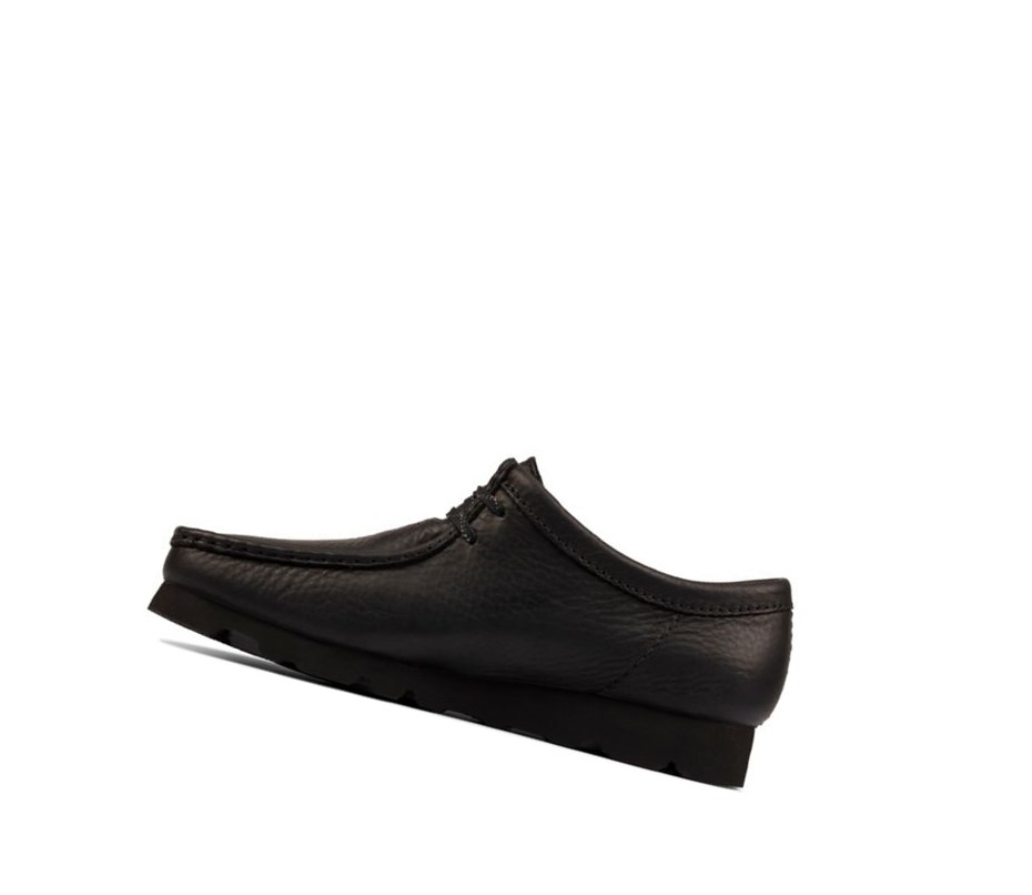 Wallabee Clarks Gore-tex Cuero Hombre Negras | WVUM-35091