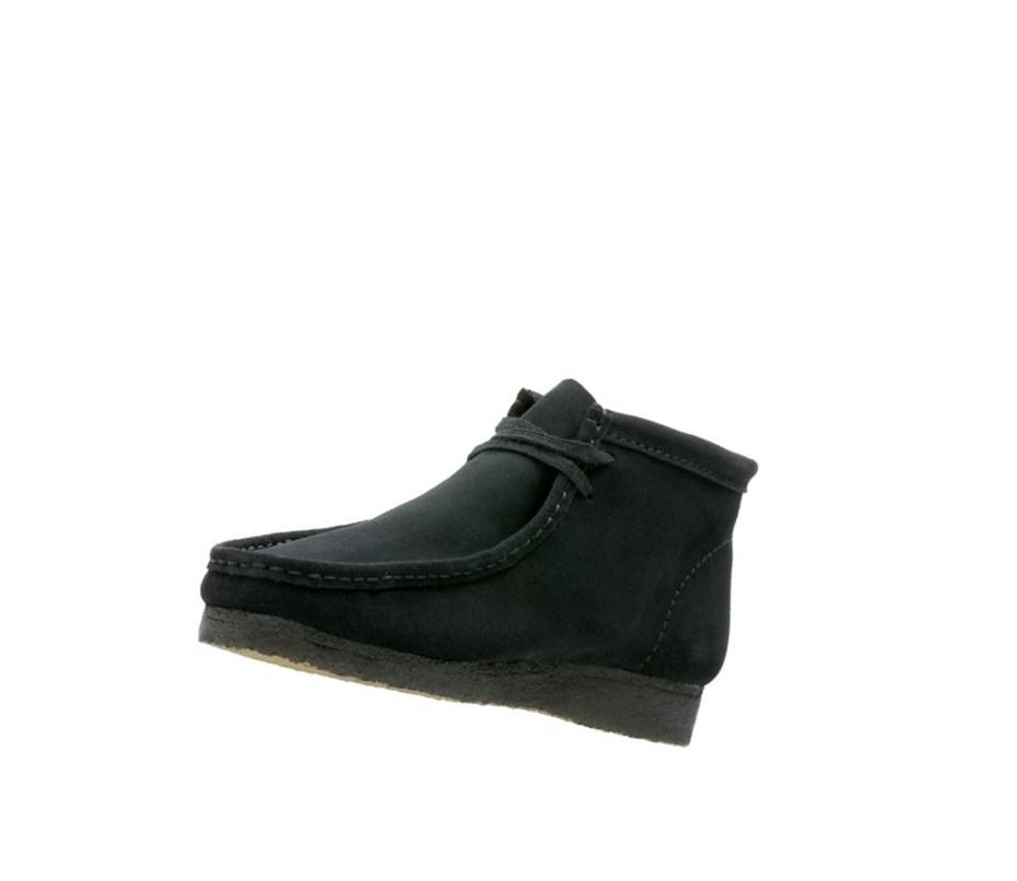 Wallabee Clarks Originales Gamuza Hombre Negras | CKZX-92607