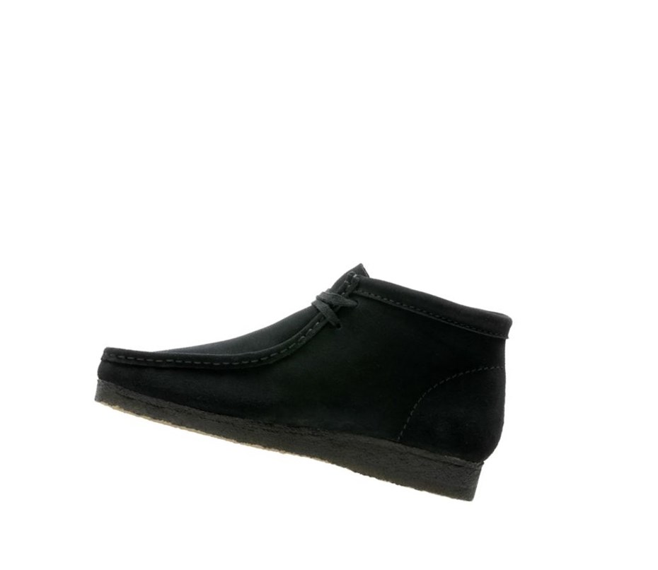 Wallabee Clarks Originales Gamuza Hombre Negras | CKZX-92607