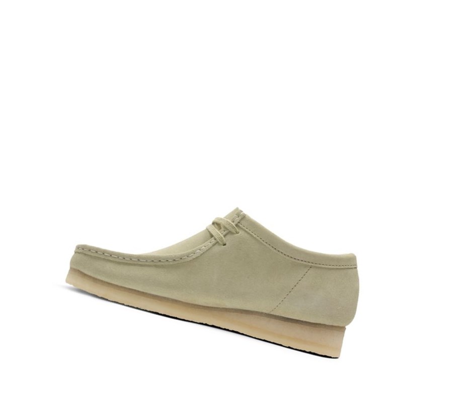 Wallabee Clarks Originales Gamuza Hombre Verde Claro | PTVA-12496