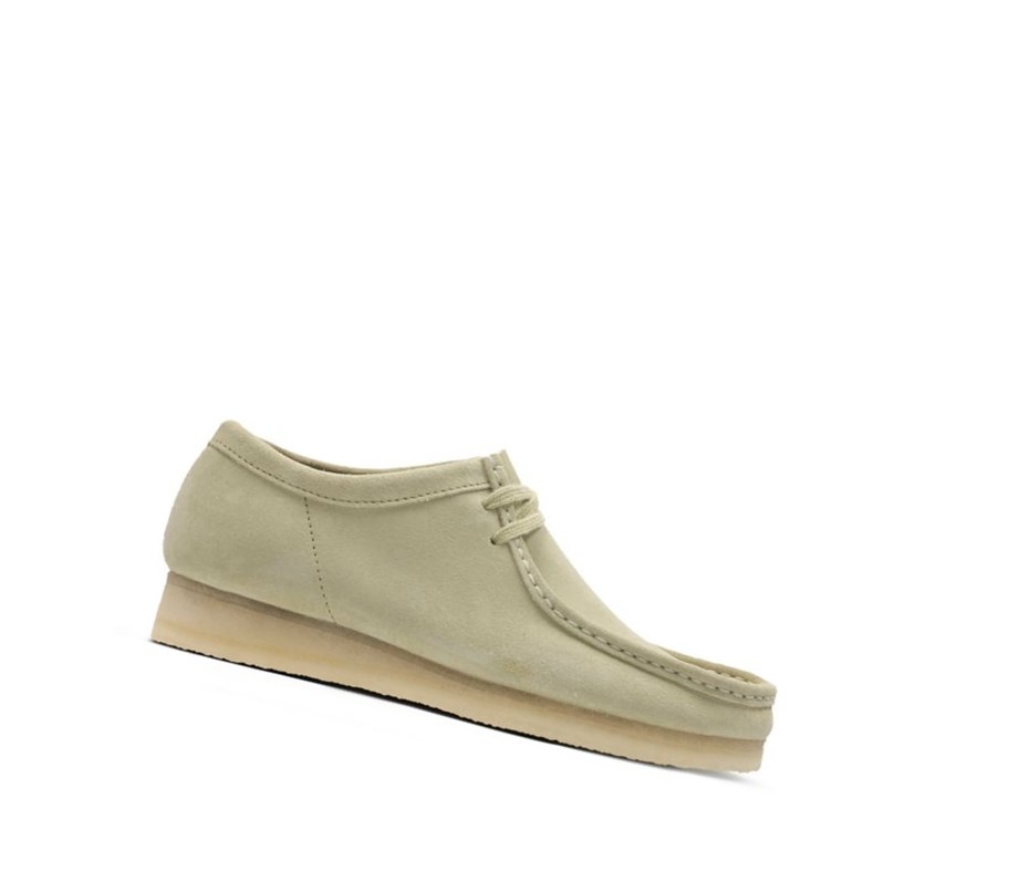 Wallabee Clarks Originales Gamuza Hombre Verde Claro | PTVA-12496