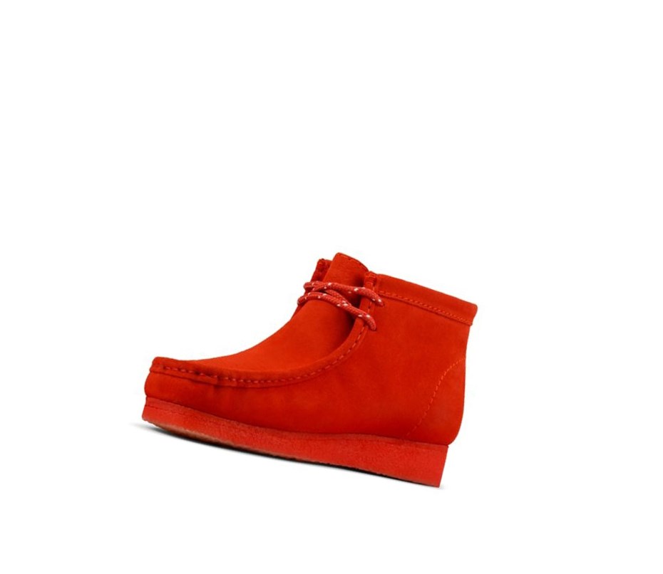 Wallabee Clarks Originales Gamuza Hombre Rojas | WMDK-87539