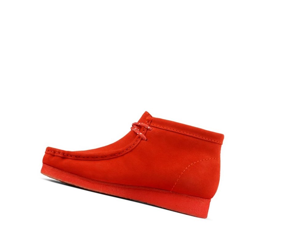 Wallabee Clarks Originales Gamuza Hombre Rojas | WMDK-87539